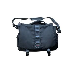 TUMI Bag Messenger Laptop Briefcase Shoulder Travel Work Nylon Black Job